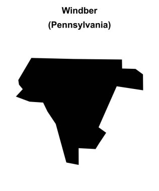 Windber (Pennsylvania) boş ana hat haritası