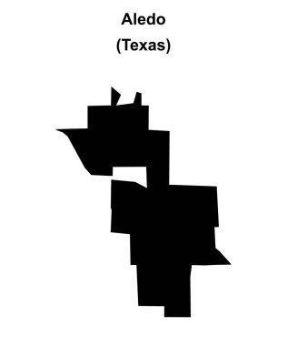 Aledo (Texas) boş ana hat haritası