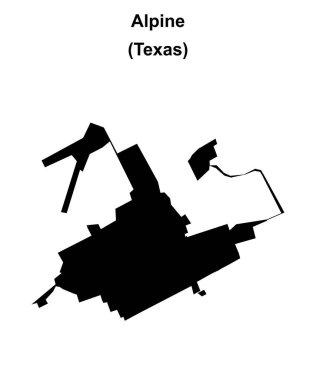 Alp (Texas) boş ana hat haritası