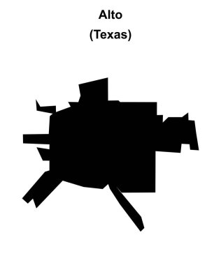 Alto (Texas) boş ana hat haritası