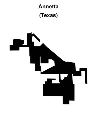 Annetta (Texas) boş ana hat haritası
