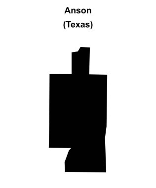 Anson (Texas) boş ana hat haritası