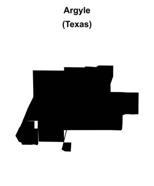 Argyle (Texas) boş ana hat haritası