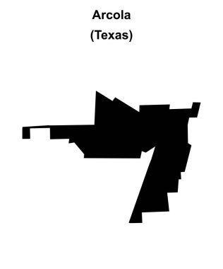 Arcola (Texas) boş ana hat haritası
