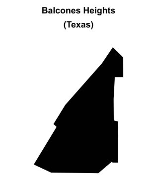 Balkon Tepeleri (Texas) boş ana hat haritası