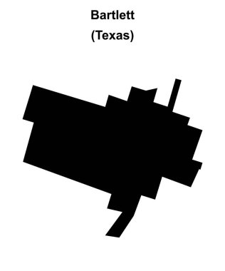 Bartlett (Texas) boş ana hat haritası