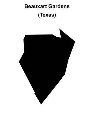 Beauxart Gardens (Texas) boş ana hat haritası