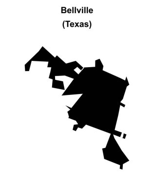 Bellville (Texas) boş ana hat haritası