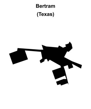 Bertram (Texas) boş ana hat haritası