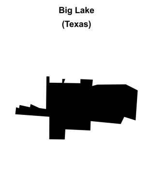 Büyük Göl (Texas) boş ana hat haritası