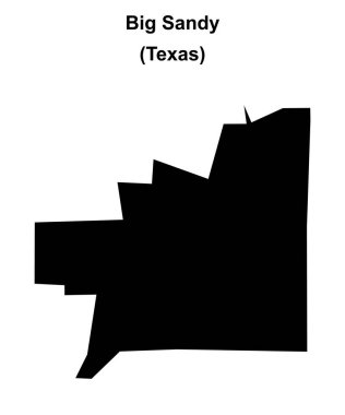 Büyük Sandy (Texas) boş ana hat haritası
