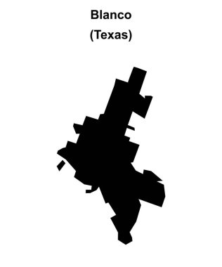 Blanco (Texas) boş ana hat haritası