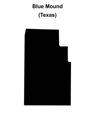 Mavi Tepe (Texas) boş ana hat haritası