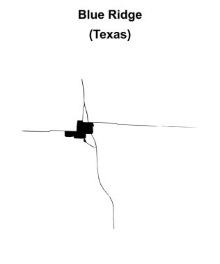 Blue Ridge (Texas) boş ana hat haritası