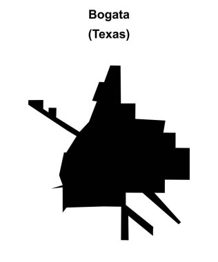 Bogata (Texas) boş ana hat haritası