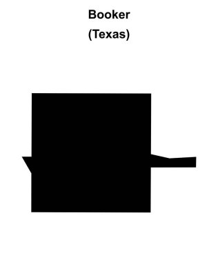 Booker (Texas) boş ana hat haritası