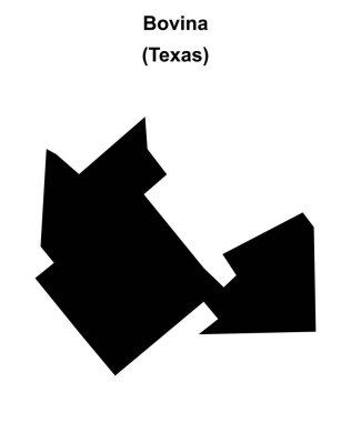 Bovina (Texas) boş ana hat haritası