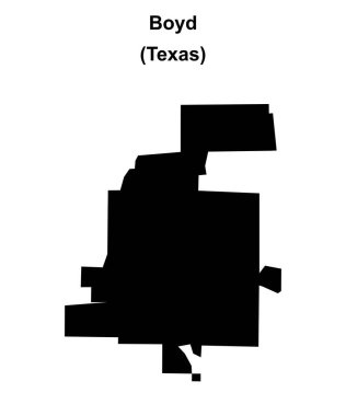 Boyd (Texas) boş ana hat haritası