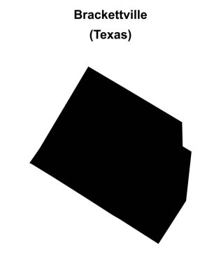 Brackettville (Texas) boş ana hat haritası