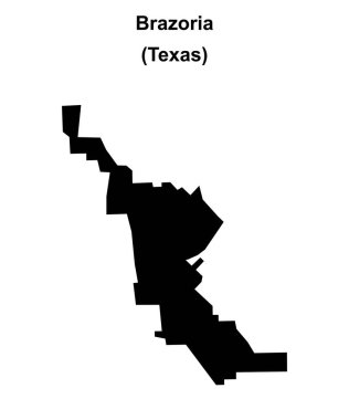 Brazoria (Texas) boş ana hat haritası