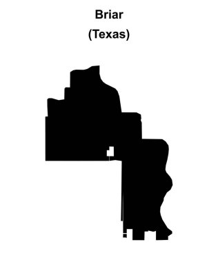 Briar (Texas) boş ana hat haritası