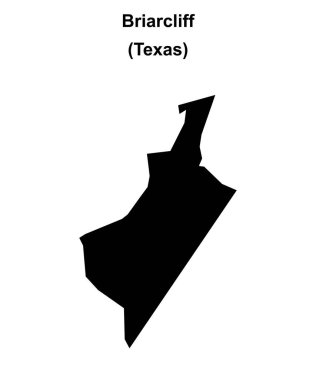 Briarcliff (Texas) boş ana hat haritası