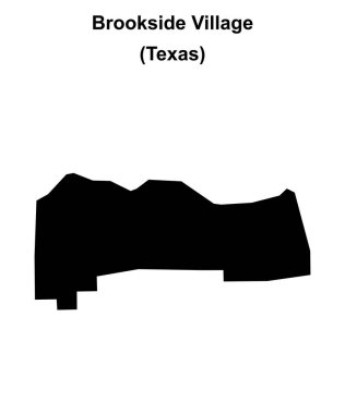 Brookside Village (Texas) boş ana hat haritası