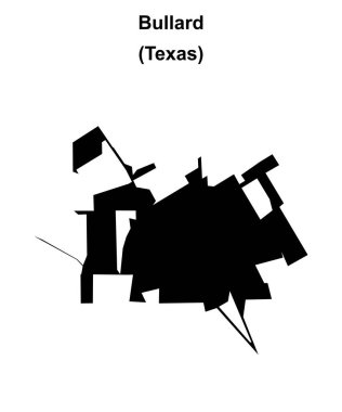 Bullard (Texas) boş ana hat haritası
