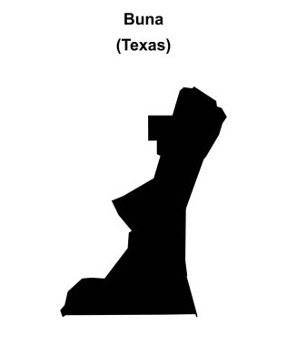 Buna (Texas) boş ana hat haritası