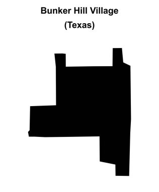Bunker Hill Village (Texas) boş ana hat haritası