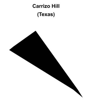 Carrizo Tepesi (Texas) boş ana hat haritası