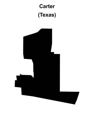 Carter (Texas) boş ana hat haritası