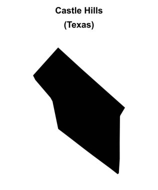 Castle Hills (Texas) boş ana hat haritası