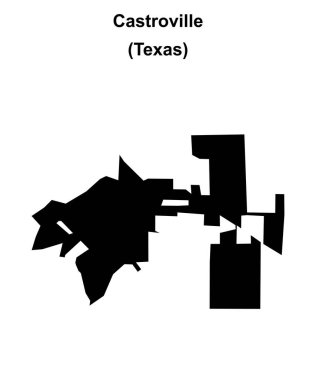 Castroville (Texas) boş ana hat haritası