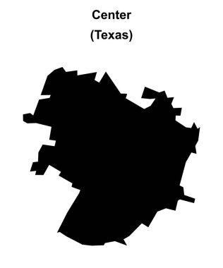 Merkez (Texas) boş dış hat haritası