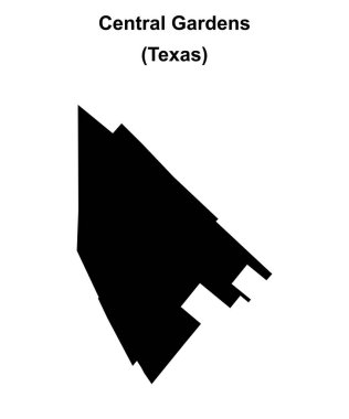 Central Gardens (Texas) boş ana hat haritası