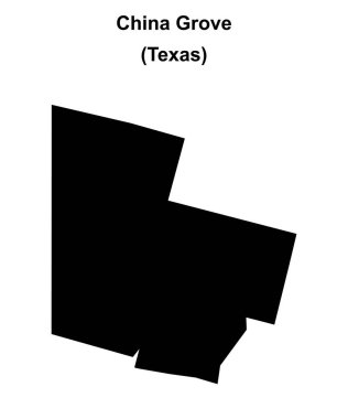 China Grove (Texas) boş ana hat haritası