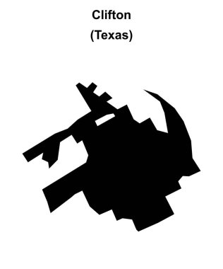 Clifton (Texas) boş ana hat haritası