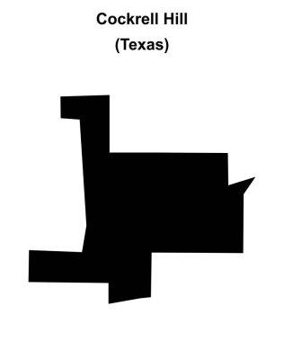 Cockrell Tepesi (Texas) boş ana hat haritası