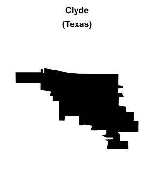 Clyde (Texas) boş ana hat haritası