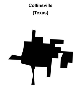 Collinsville (Texas) boş ana hat haritası