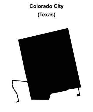 Colorado Şehri (Texas) boş ana hat haritası