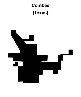 Combes (Texas) boş ana hat haritası