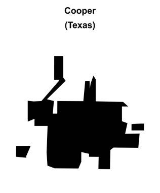 Cooper (Texas) boş ana hat haritası