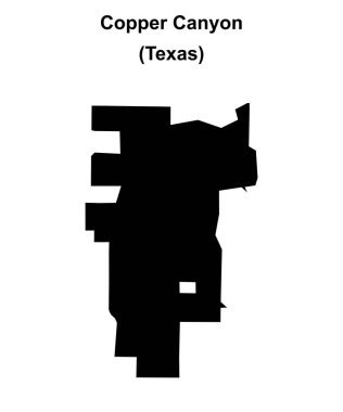 Bakır Kanyon (Texas) boş ana hat haritası