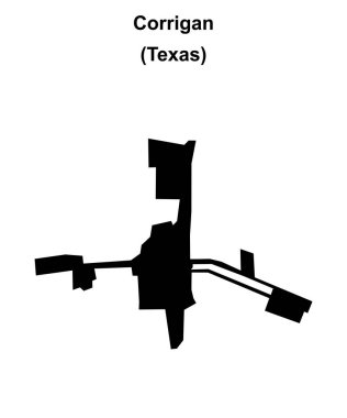 Corrigan (Texas) boş ana hat haritası