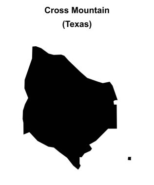 Çapraz Dağ (Texas) boş ana hat haritası
