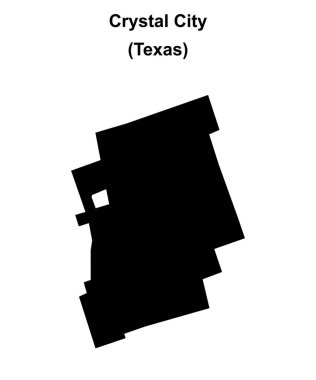 Kristal Şehir (Texas) boş ana hat haritası