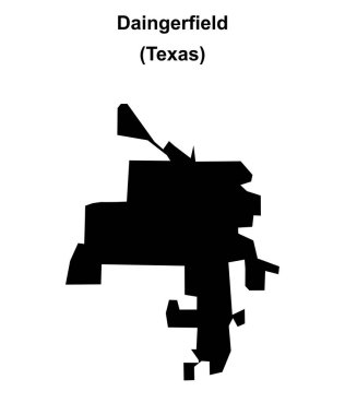 Daingerfield (Texas) boş ana hat haritası