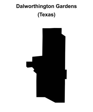 Dalworthington Bahçeleri (Texas) boş ana hat haritası